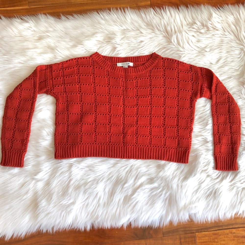 ❗️Last price⬇️FOREVER21 100% Wool Crop Sweater S